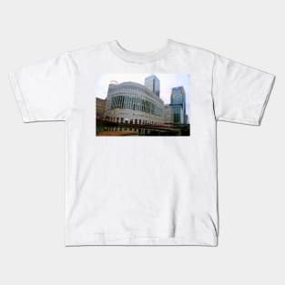 Canary Wharf London Docklands England UK Kids T-Shirt